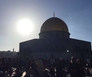 48. Al Masjid Al Aqsa - Dome of the Rock with Sun Behind
